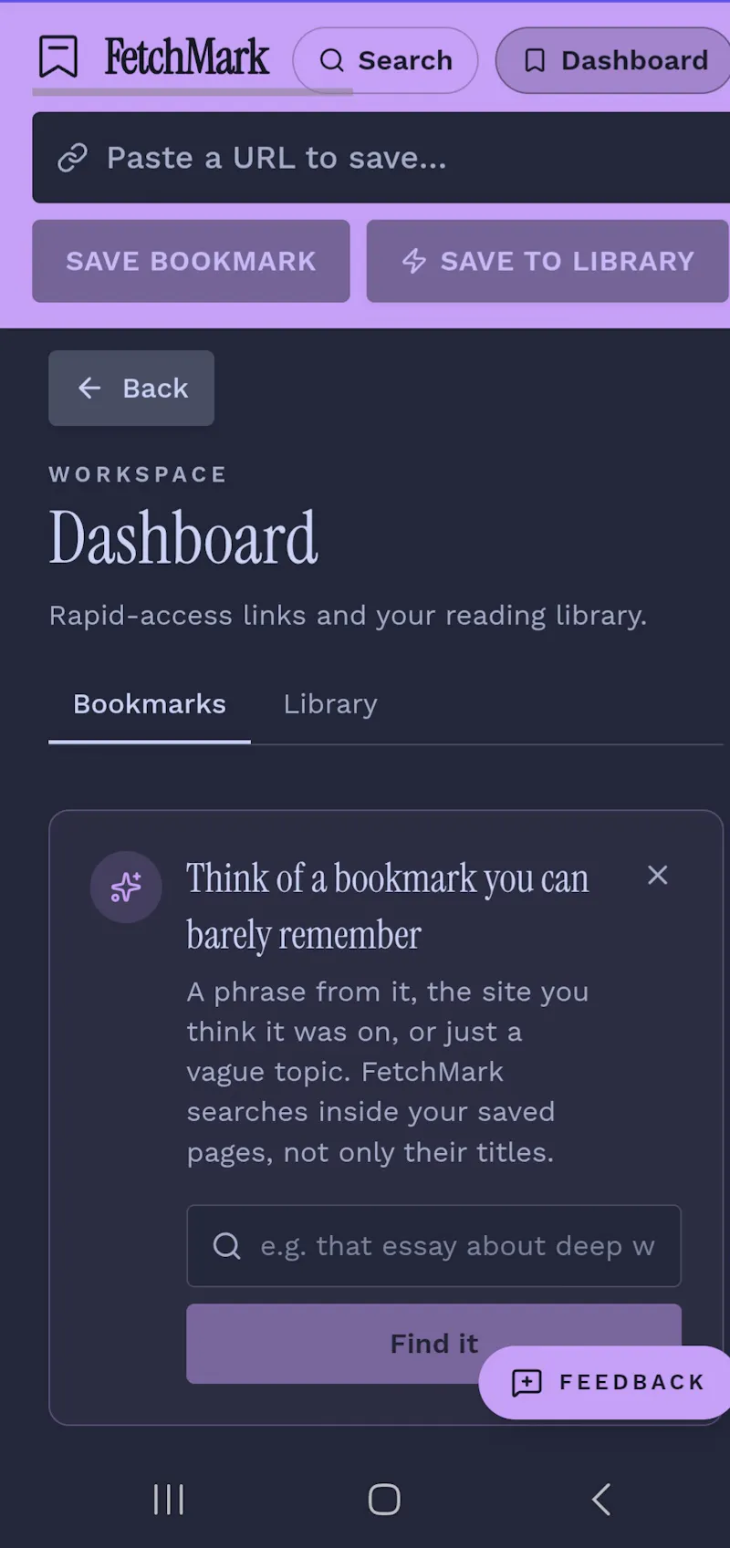 FetchMark  screenshot 2