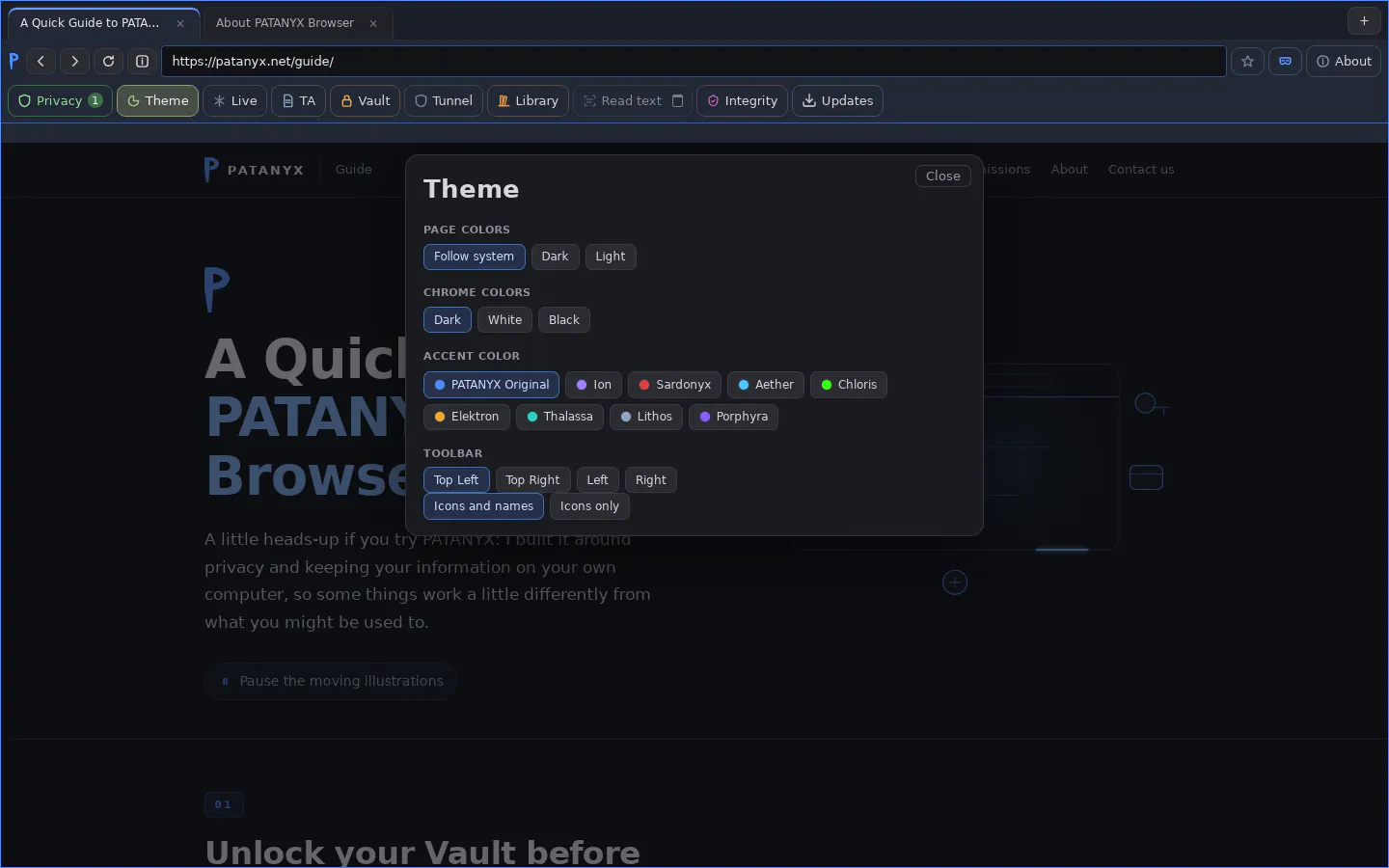 PATANYX Browser gallery image