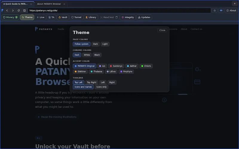 PATANYX Browser screenshot 5