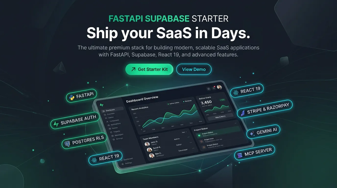 FastAPI Supabase Starter gallery image
