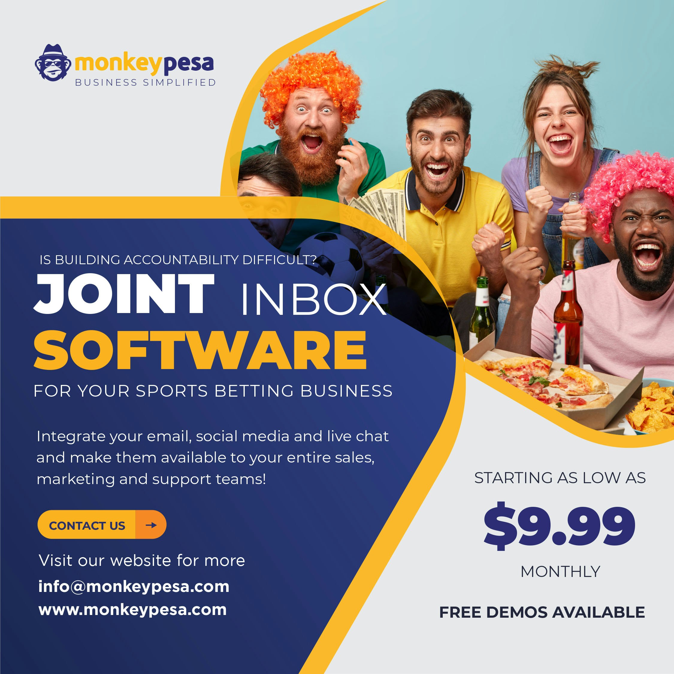 Mídia 4 de MONKEYYESA CRM - Tudo em um CRM de marketing, suporte e vendas para PME
