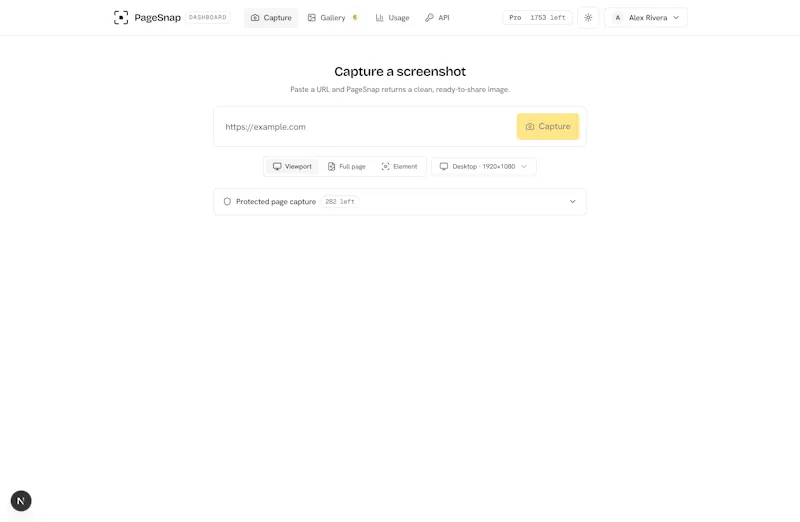 PageSnap screenshot 1