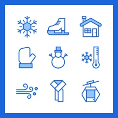 Winter Icons Set. Vector design