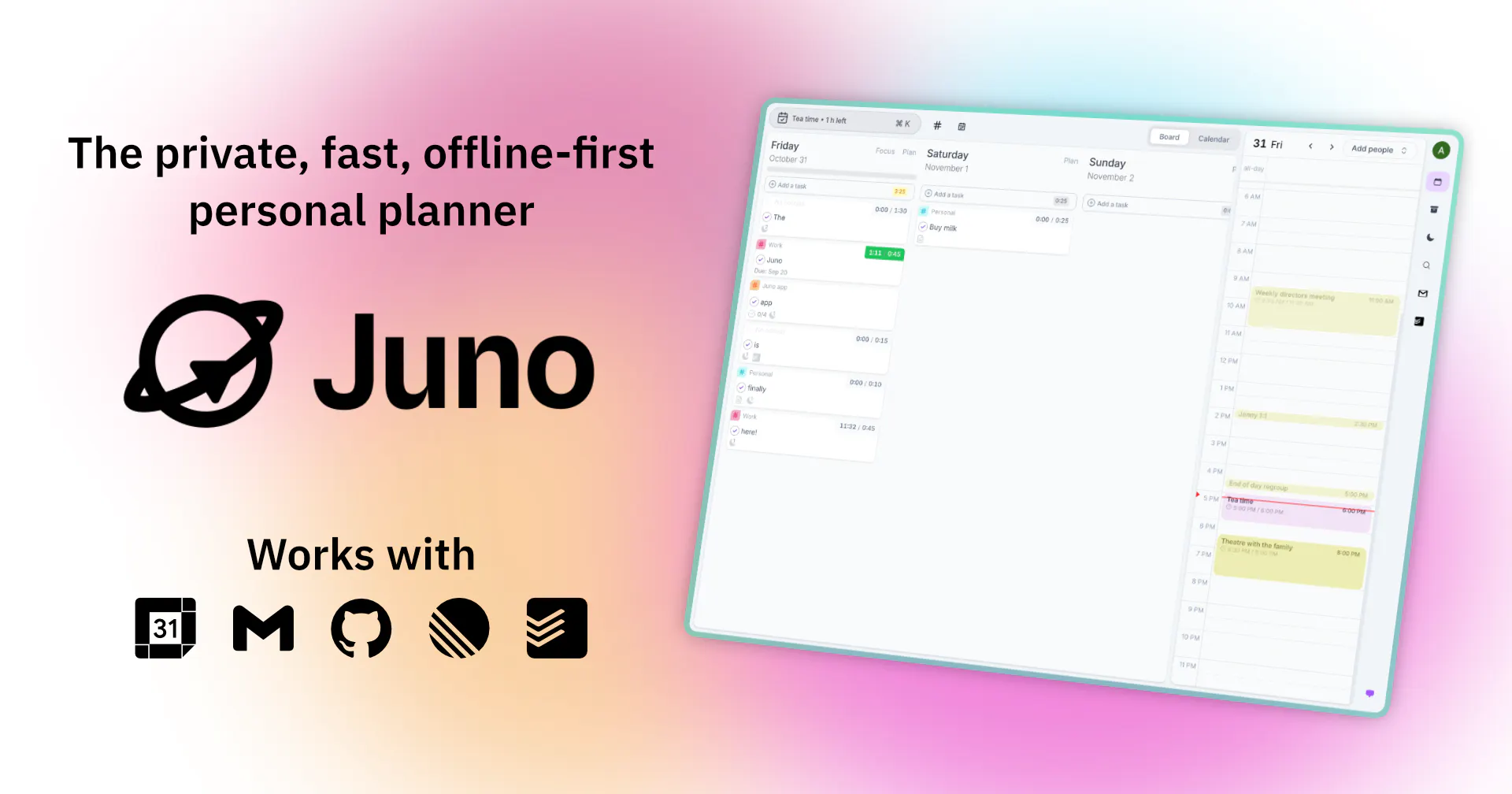 Juno digital planner gallery image