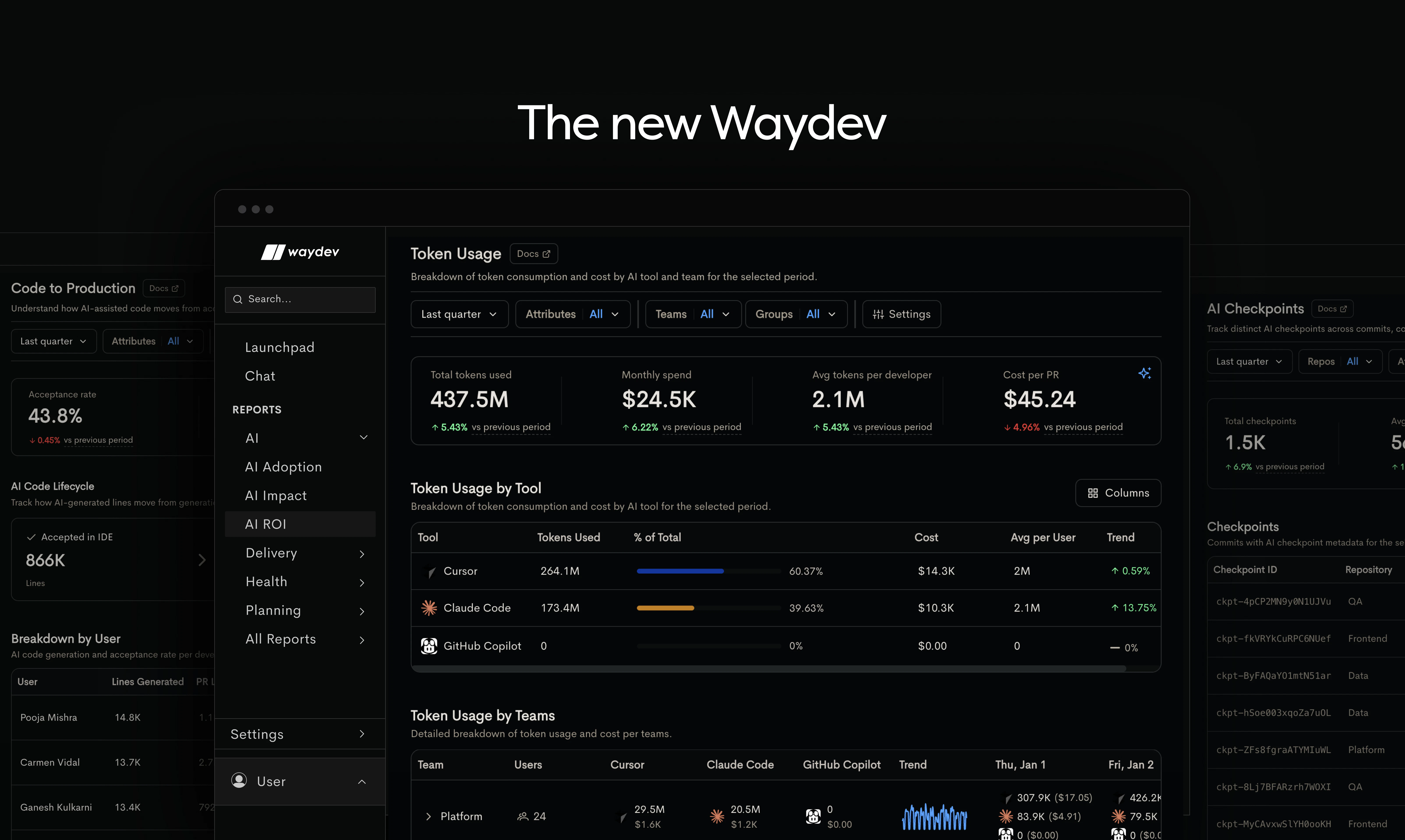 The New Waydev screenshot 1