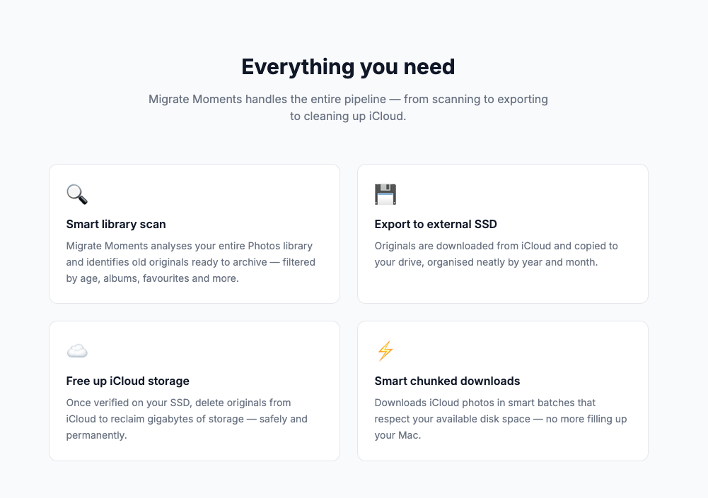Migrate Moments gallery image