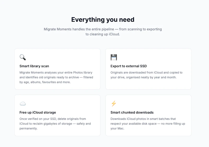 Migrate Moments screenshot 2