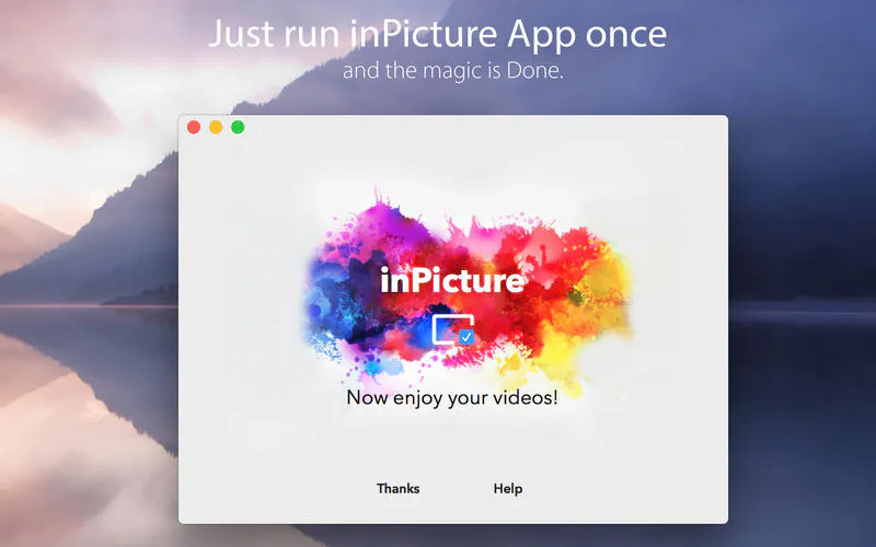 inPicture - Picture in Picture mode in YouTube, Twitch, Vimeo, etc.
