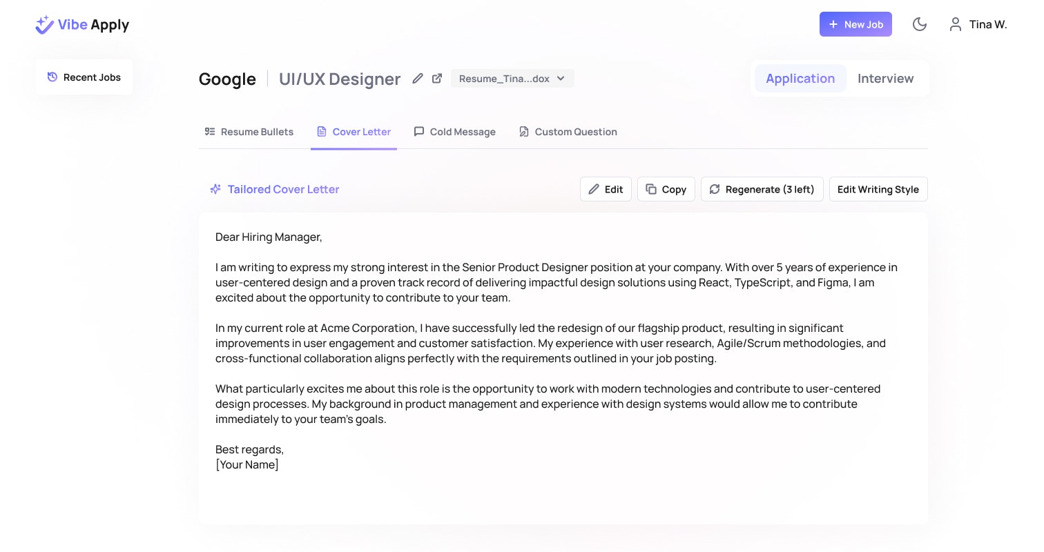 Vibe Apply gallery image