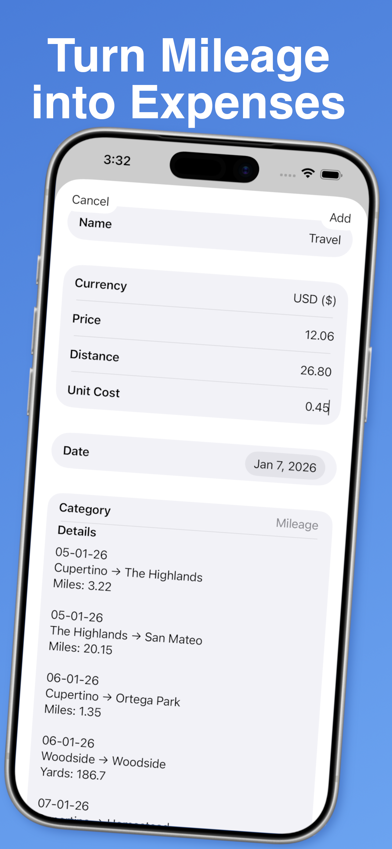 Work Expense iOS App gallery image