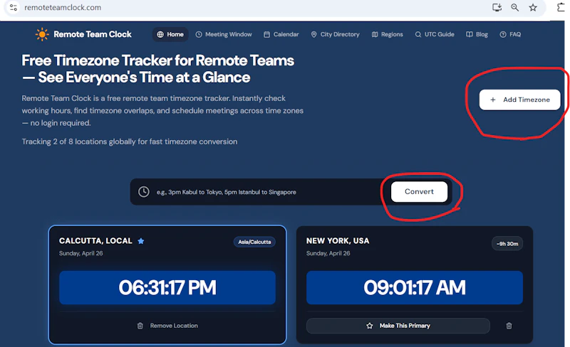 remoteteamclock.com screenshot 3
