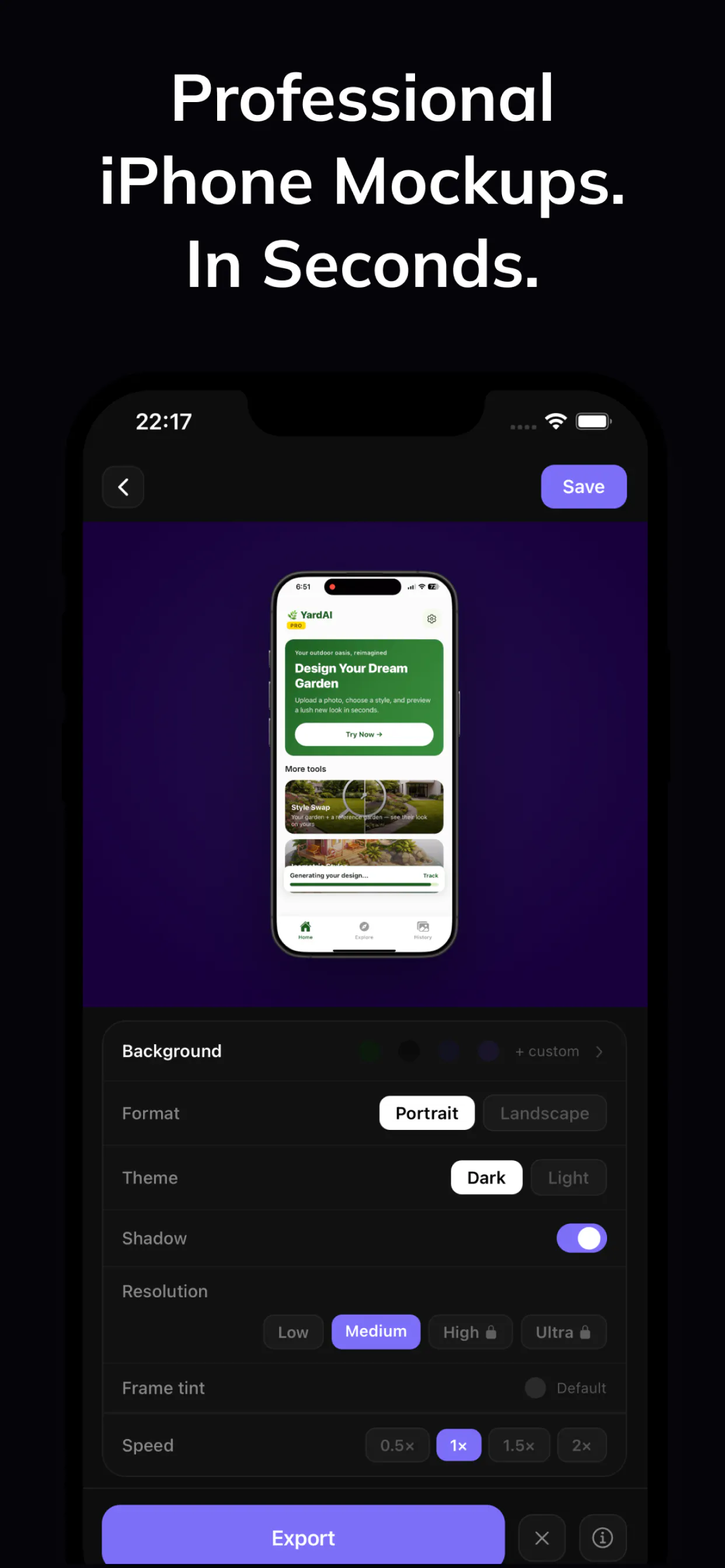 PhoneFrame: Phone Mockup Video gallery image