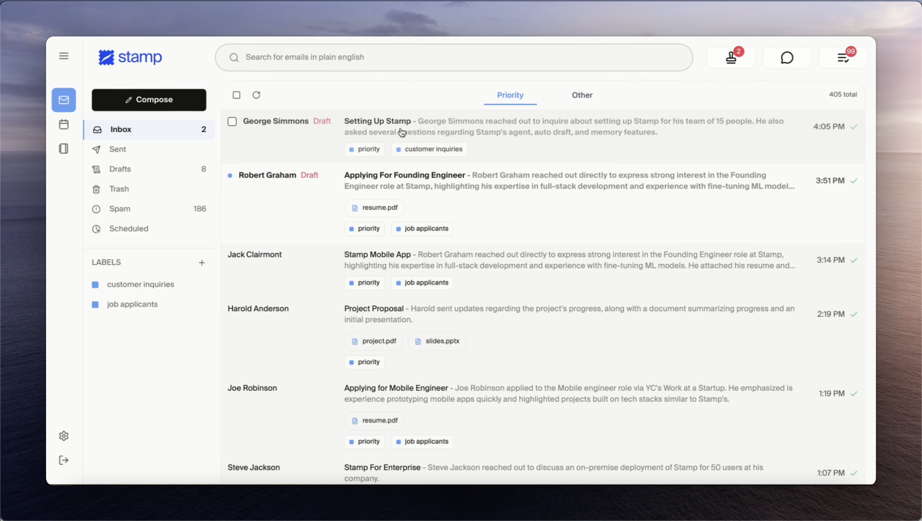 Stamp: The AI Secretary gallery image