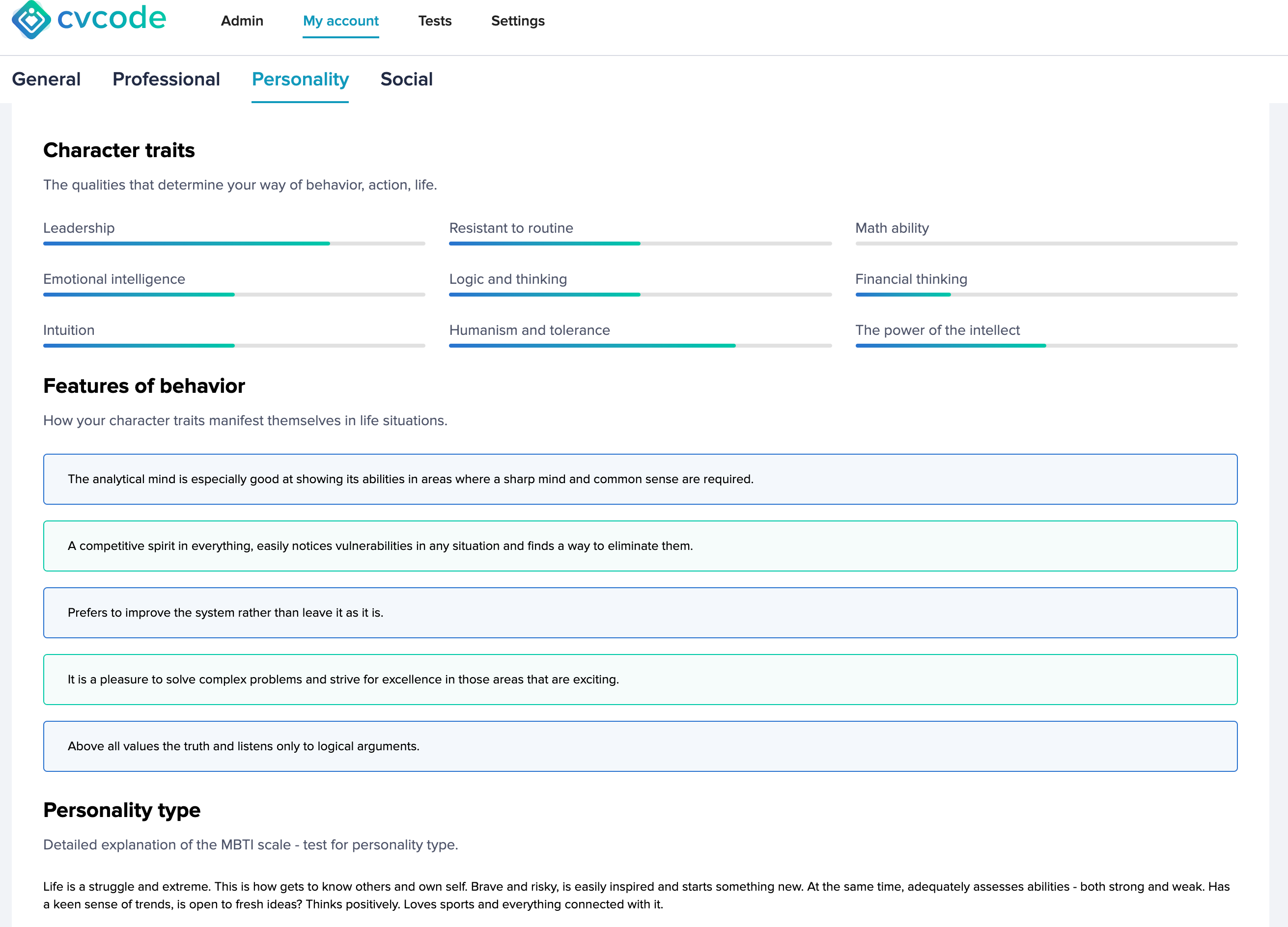 A new way to look at personality traits! gallery image