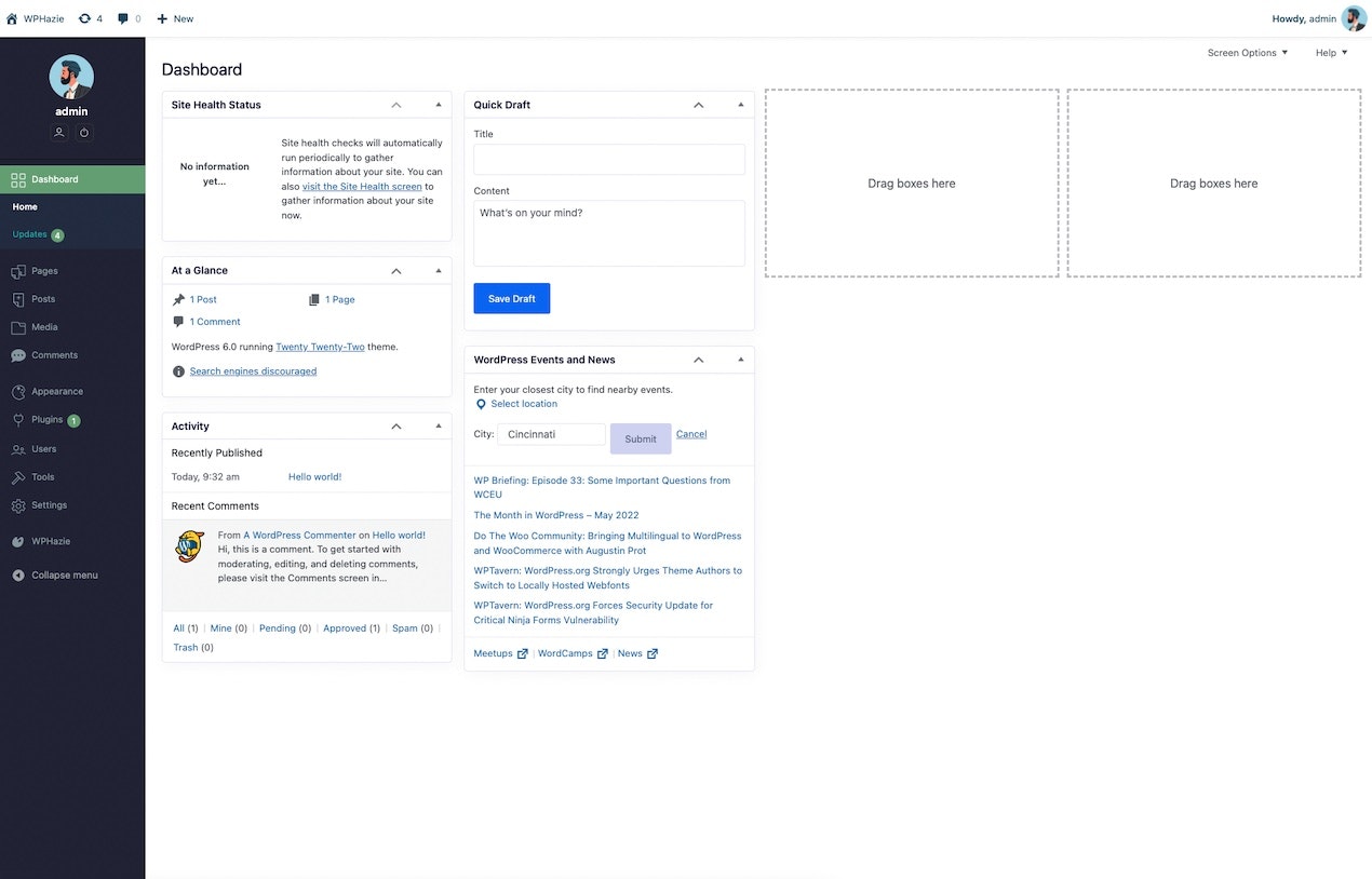 WPHAZIE WordPress Label nhãn hiệu thương hiệu media 2