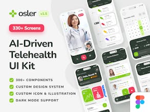 osler UI Kit: AI Telehealth App gallery image