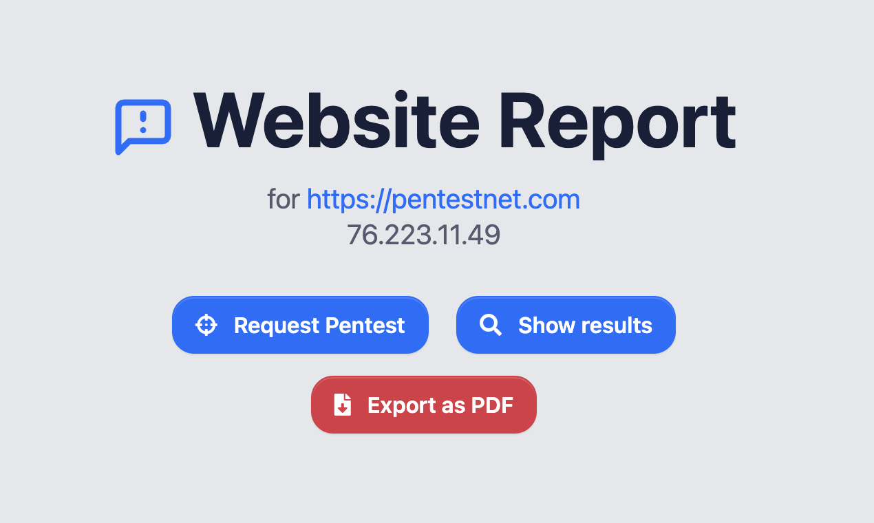 pentestnet - Website Kwetsbaarheid Scans Suite - Automated Pentest media 5