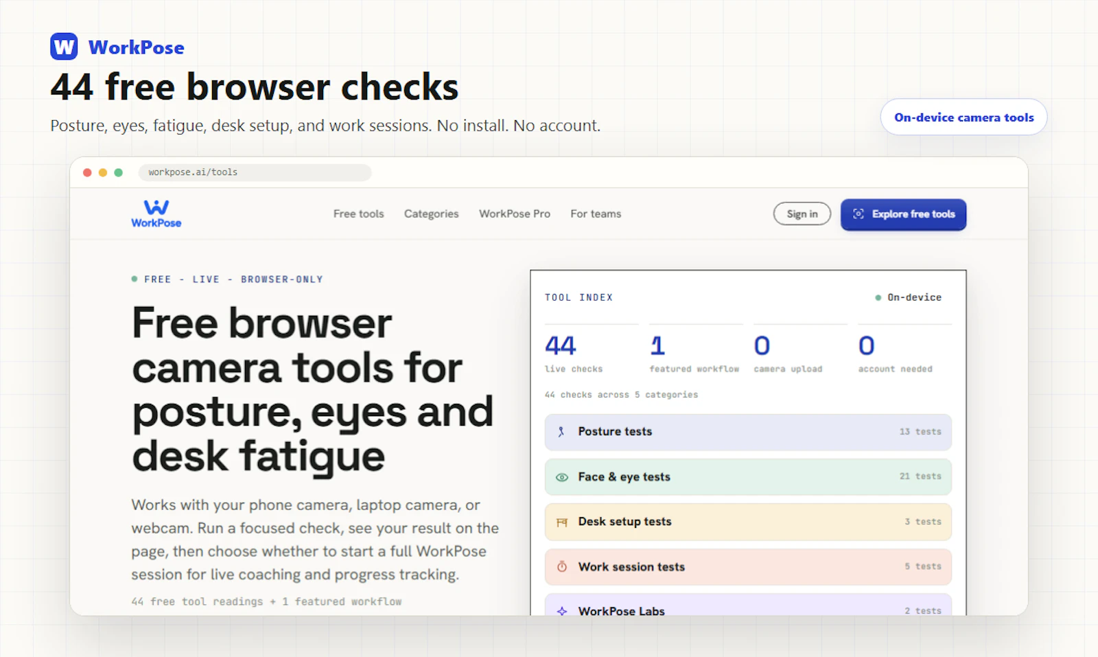 WorkPose screenshot 3