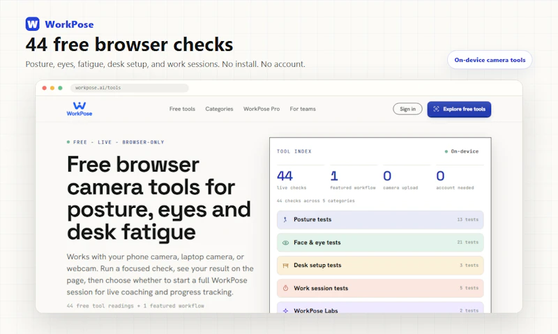 WorkPose screenshot 3