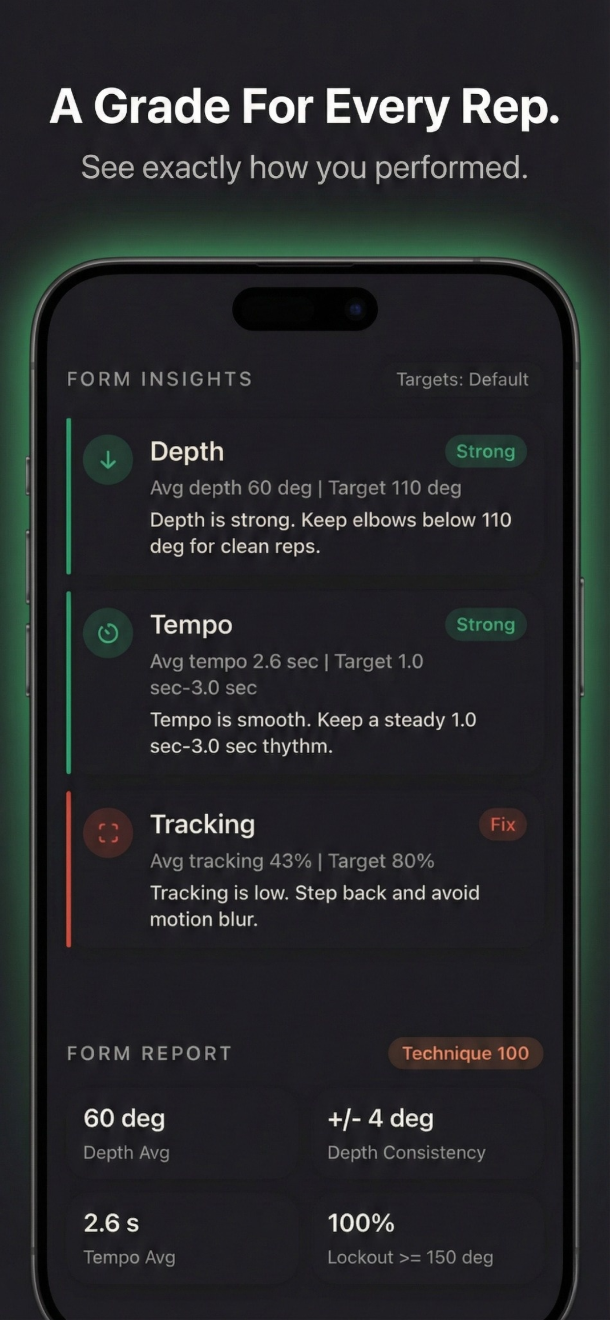 Pushup AI Form and Rep Counter Launch! - Screenshot 3 showing product features and functionality