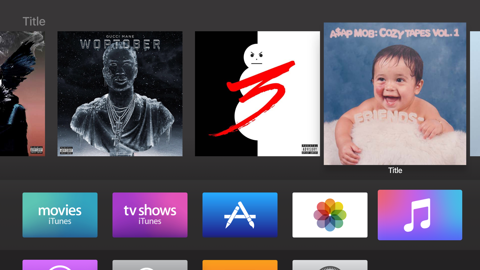 The tvOS GUI Kit gallery image