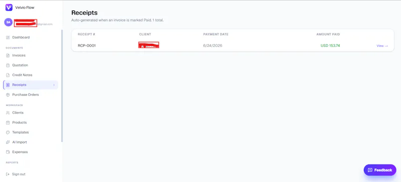 Velvio Flow — Professional Invoicing screenshot 11