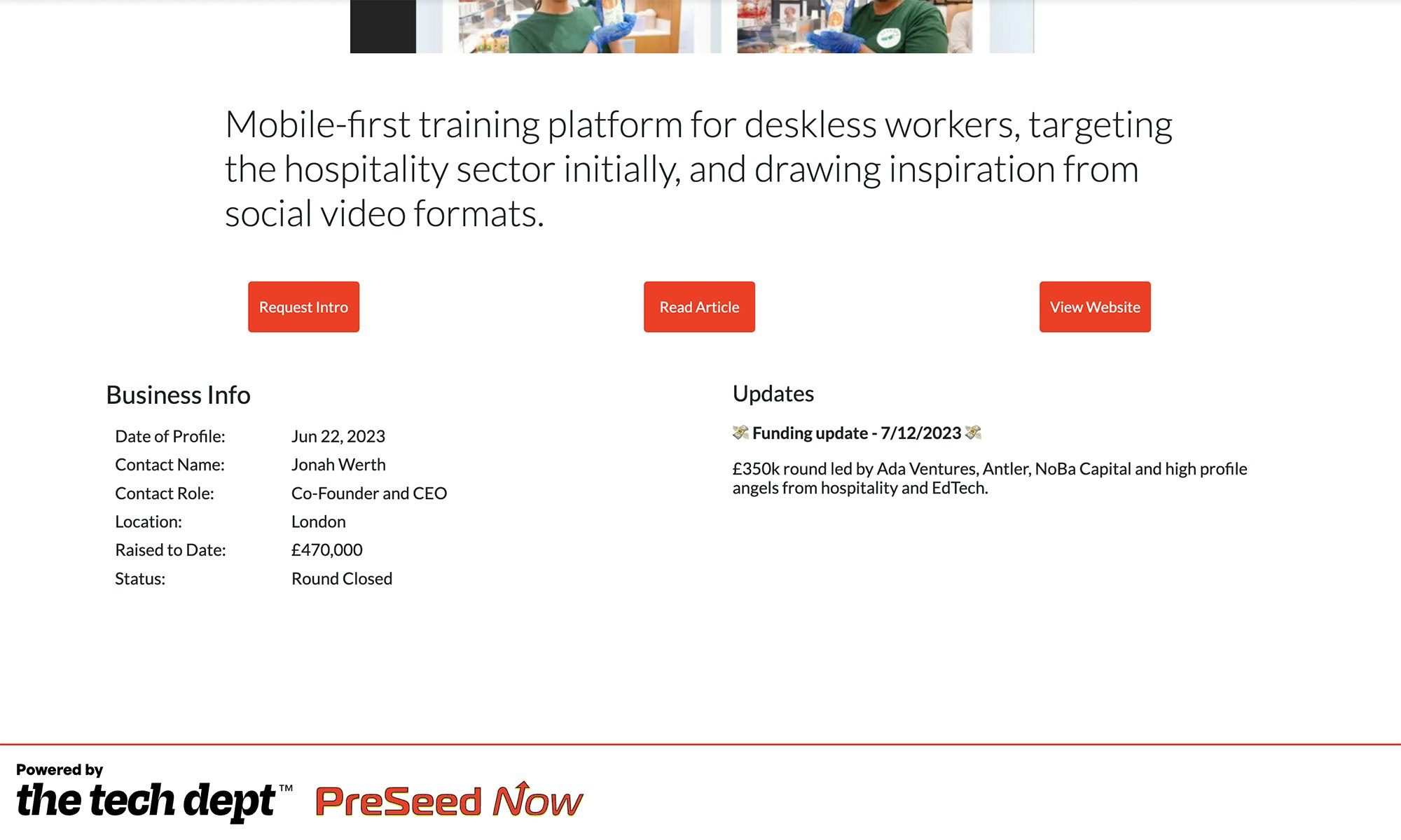PRESEED NU Startup Tracker - Zoek en identificeer voor startups voor pre-gepoteerde pre-geplaatste in het VK media 3
