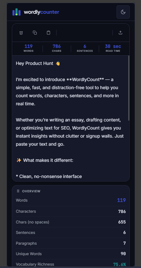 Free Word & Character Counter Online gallery image
