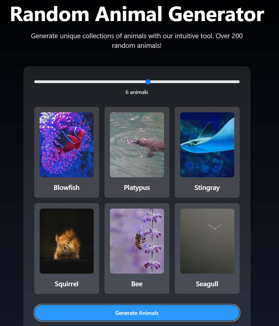 Random Animal Generator gallery image