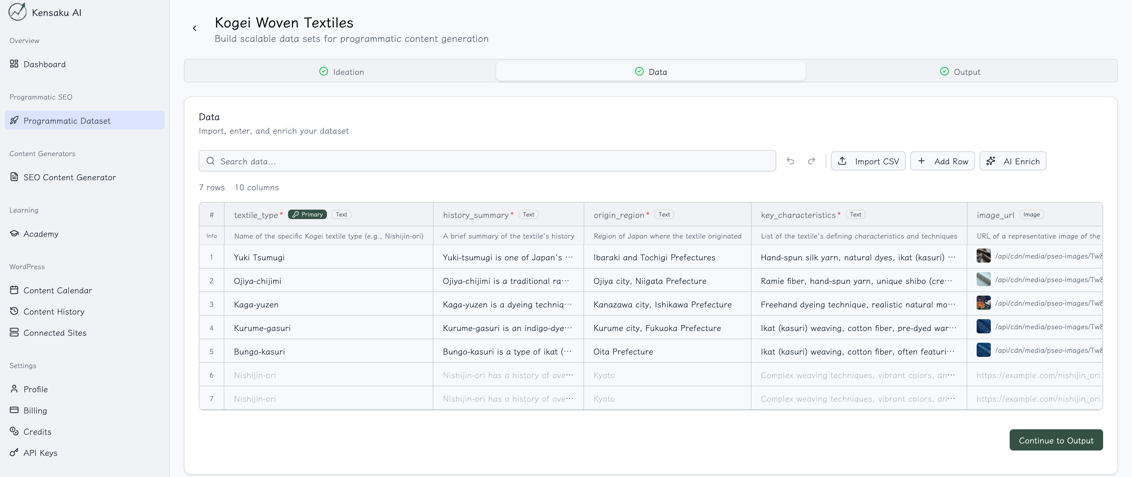 Kensaku AI - pSEO and Data Enrichment gallery image