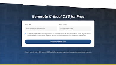 Easy Critical CSS gallery image