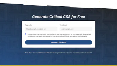 Easy Critical CSS gallery image