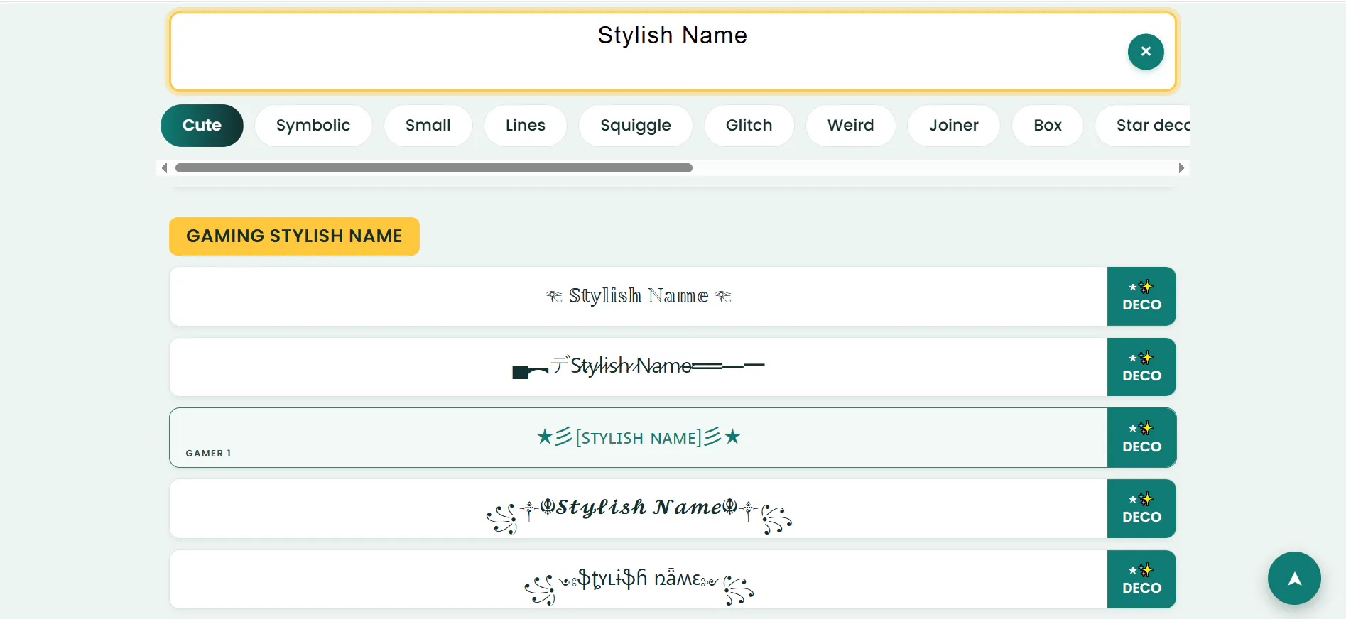 Stylish Name gallery image