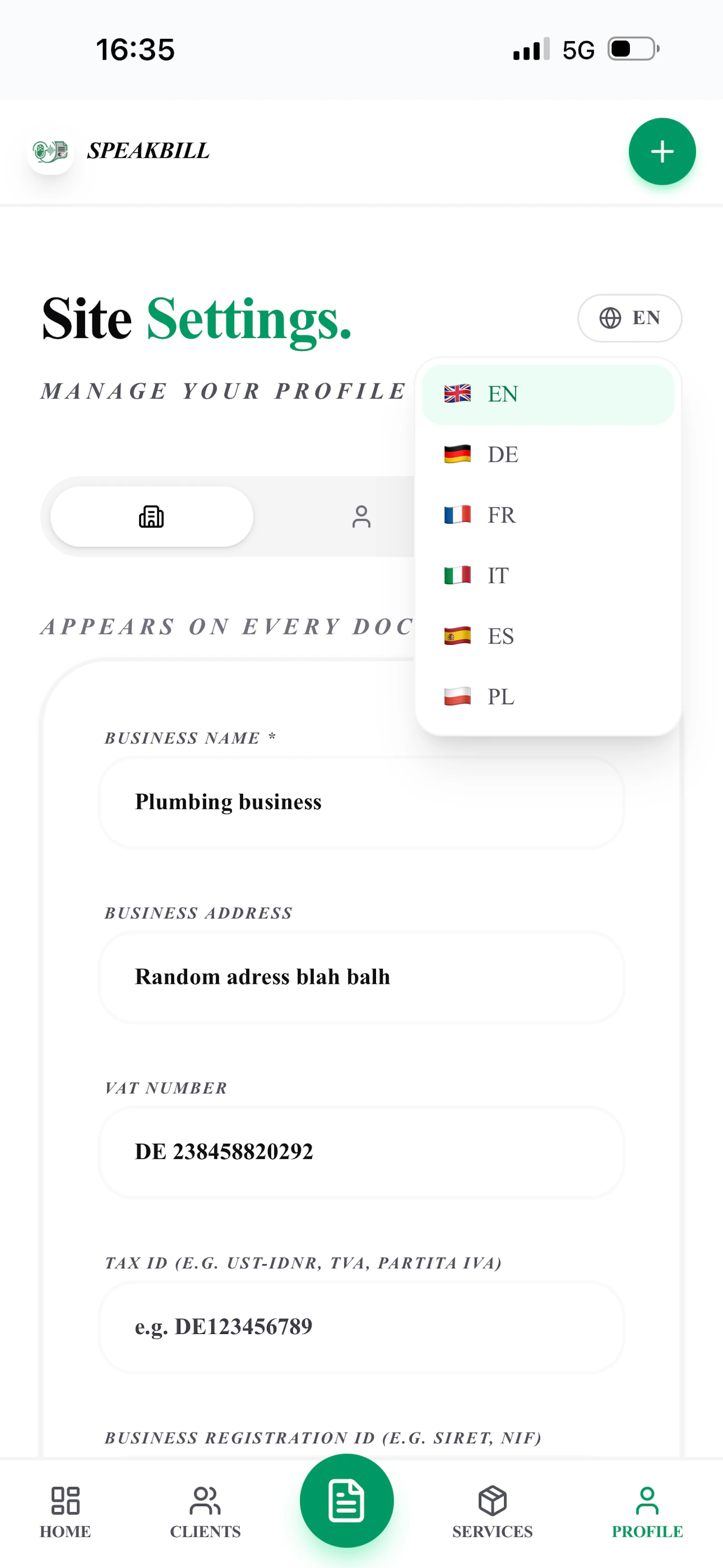 SpeakBill screenshot 2