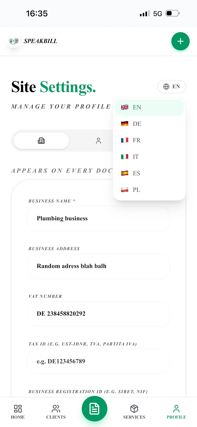 SpeakBill screenshot 2