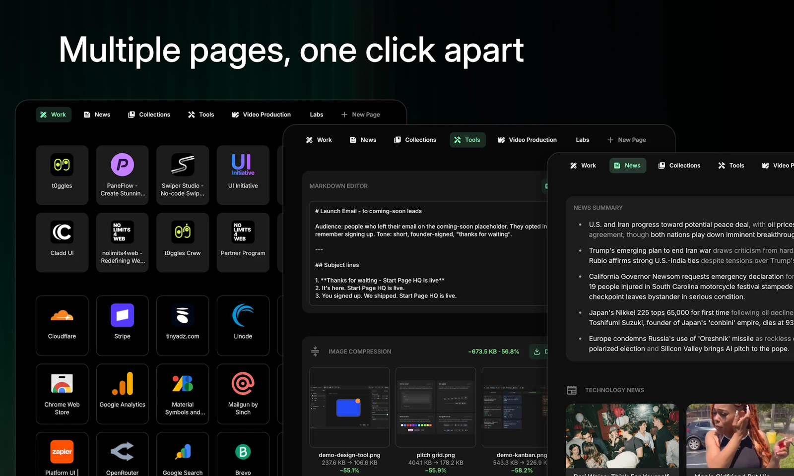 Start Page HQ screenshot 3