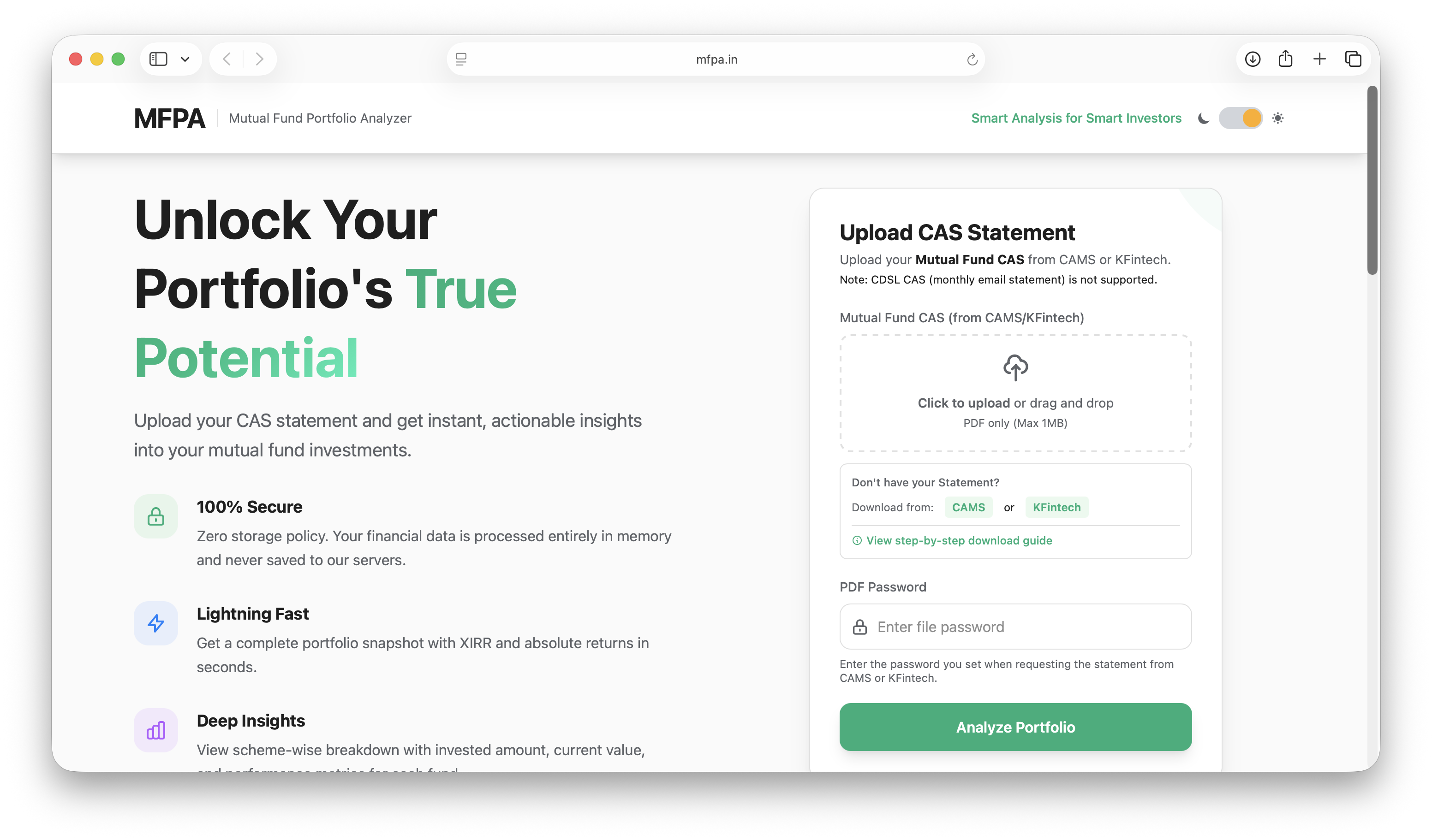 MFPA - Mutual Fund Portfolio Analyzer gallery image