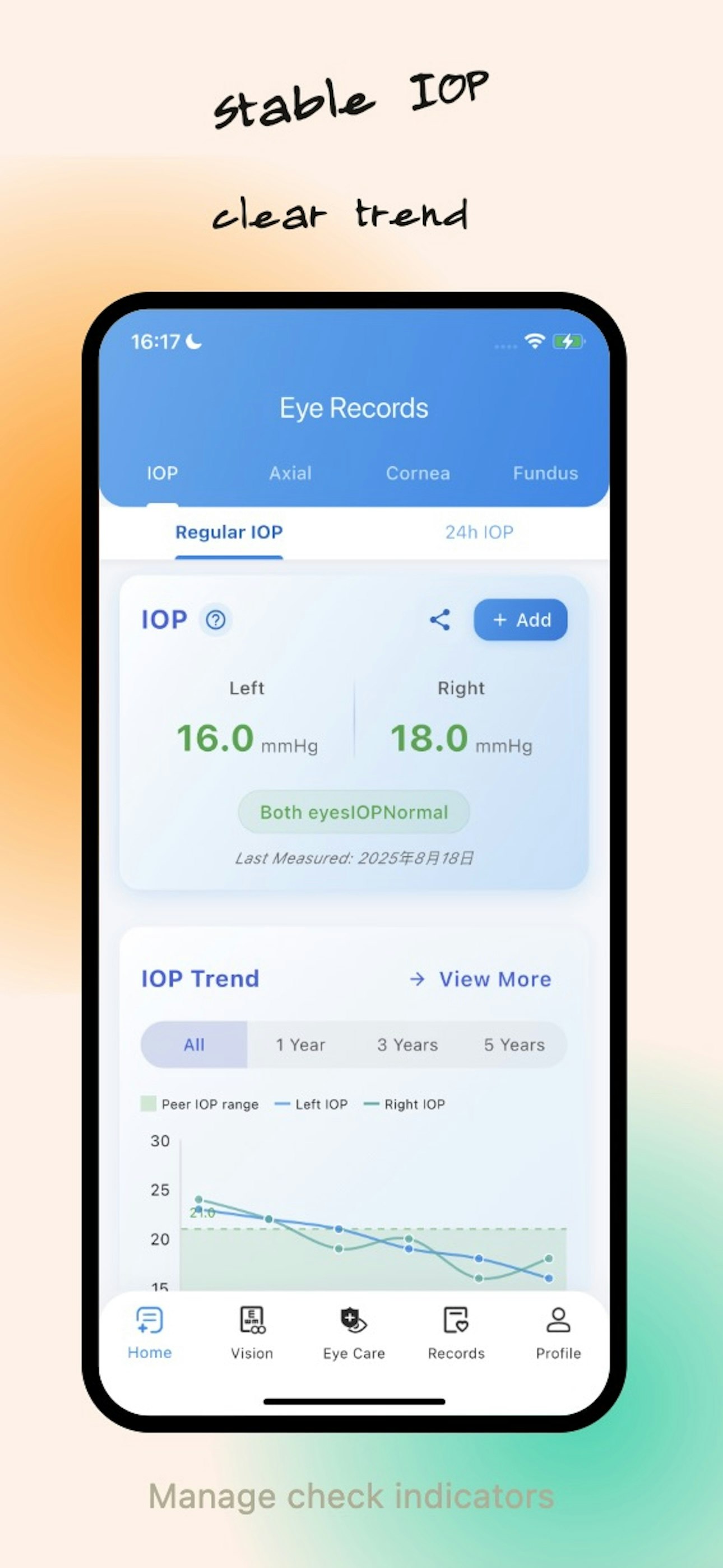 EyeCare - Screenshot 4 showing product features and functionality