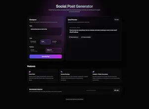 AI Social Post Generator gallery image