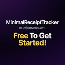 Minimal Receipt Tracker gallery image