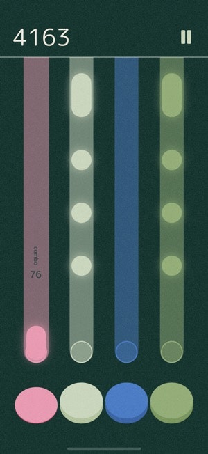 Mídia 4 de Melotap - um jogo de ritmo mínimo do iOS