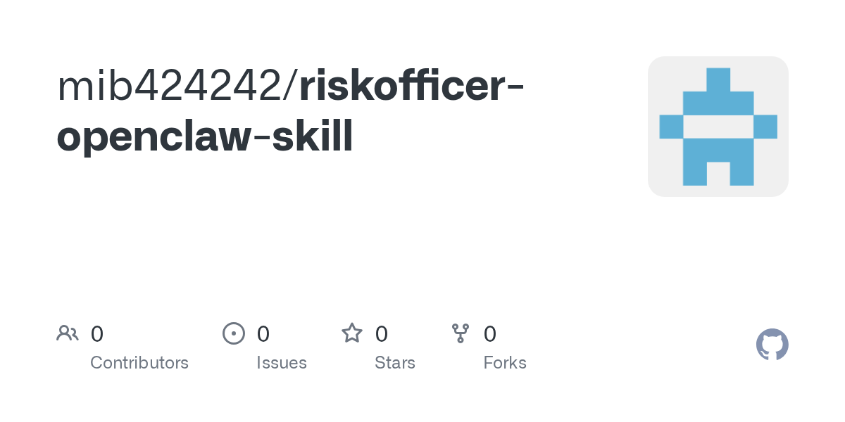 RiskOfficer Skill for OpenClaw - Main product screenshot demonstrating key features and user interface