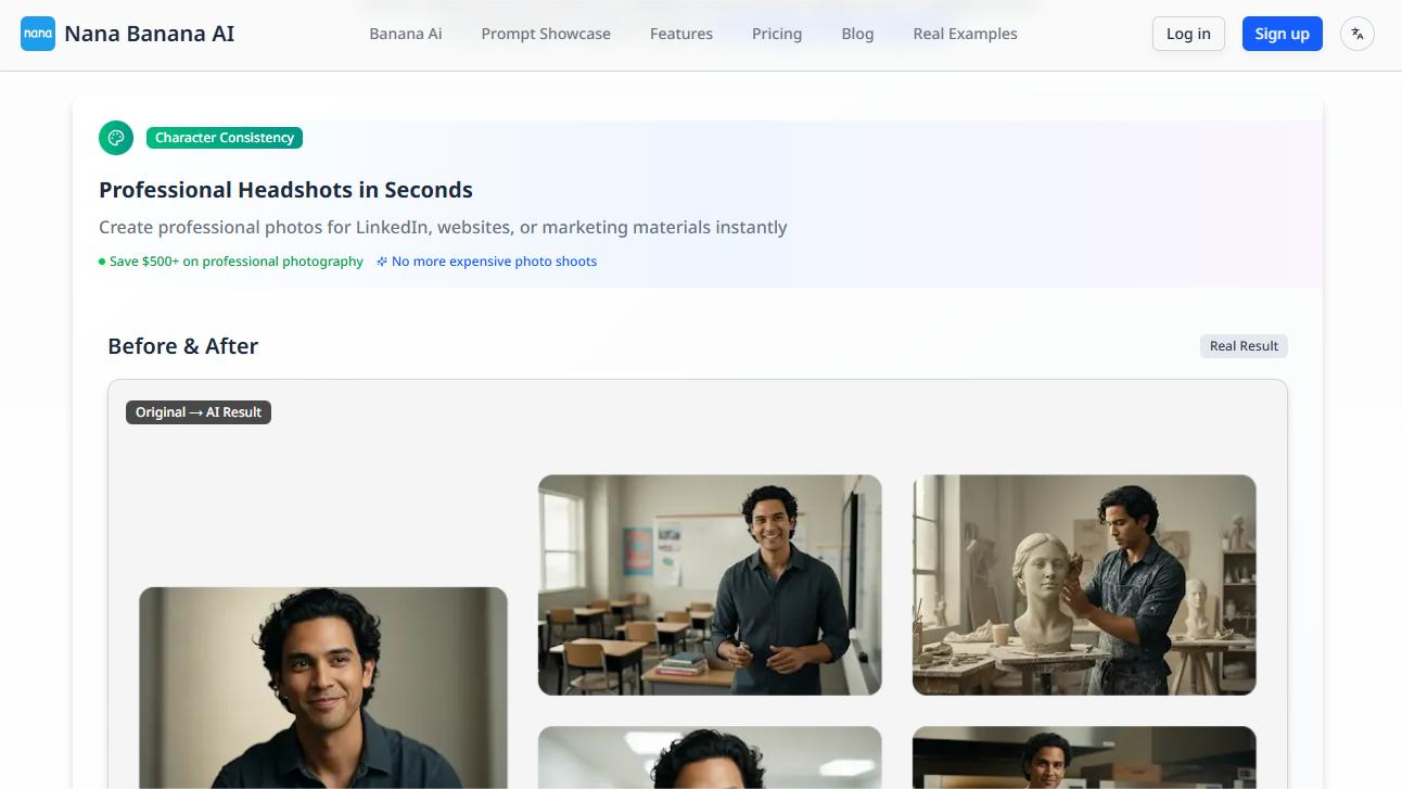 Nana Banana AI - Screenshot 2 showing product features and functionality