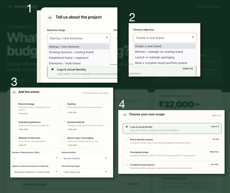Branding Budget Calculator screenshot 2