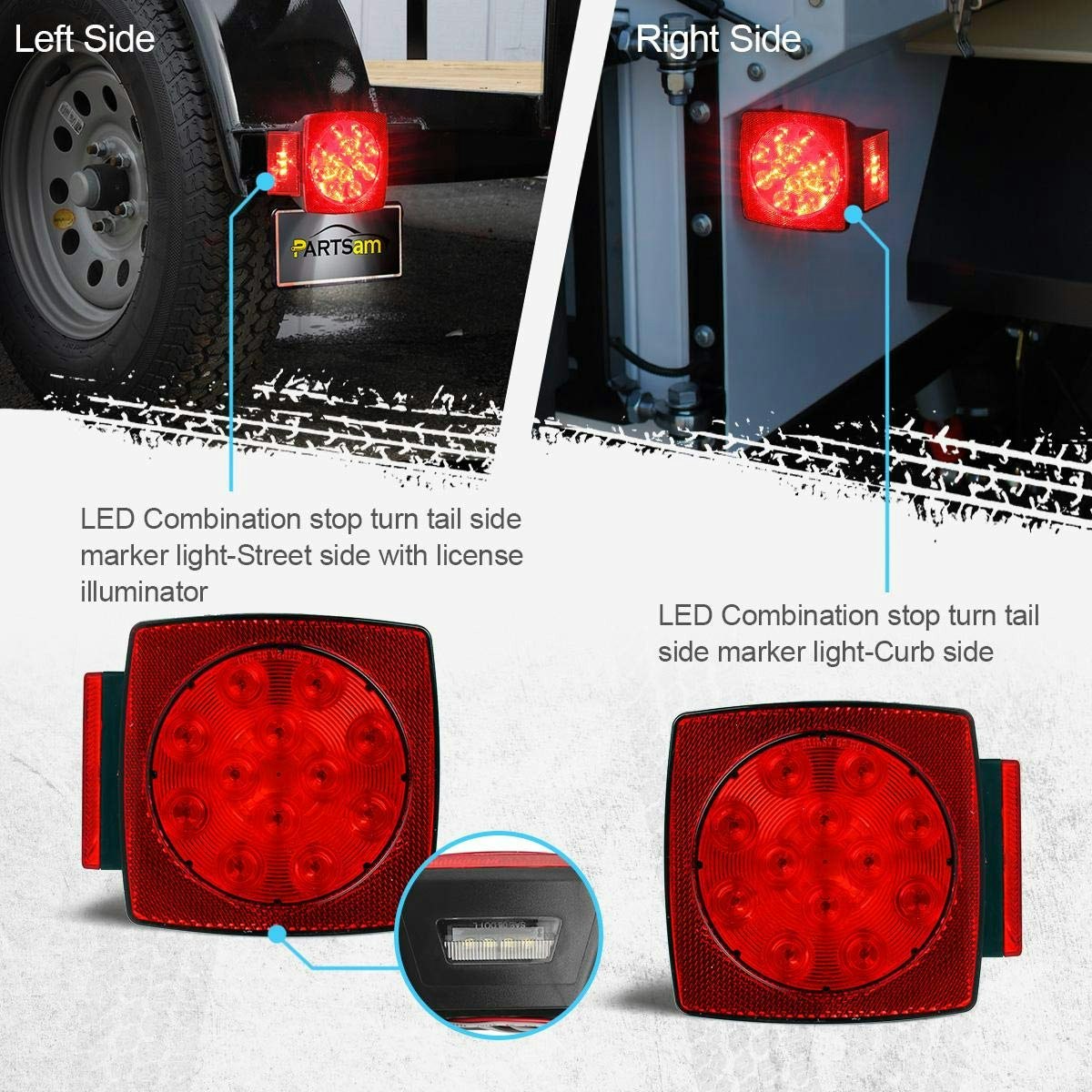 Partsam led trailer lights gallery image
