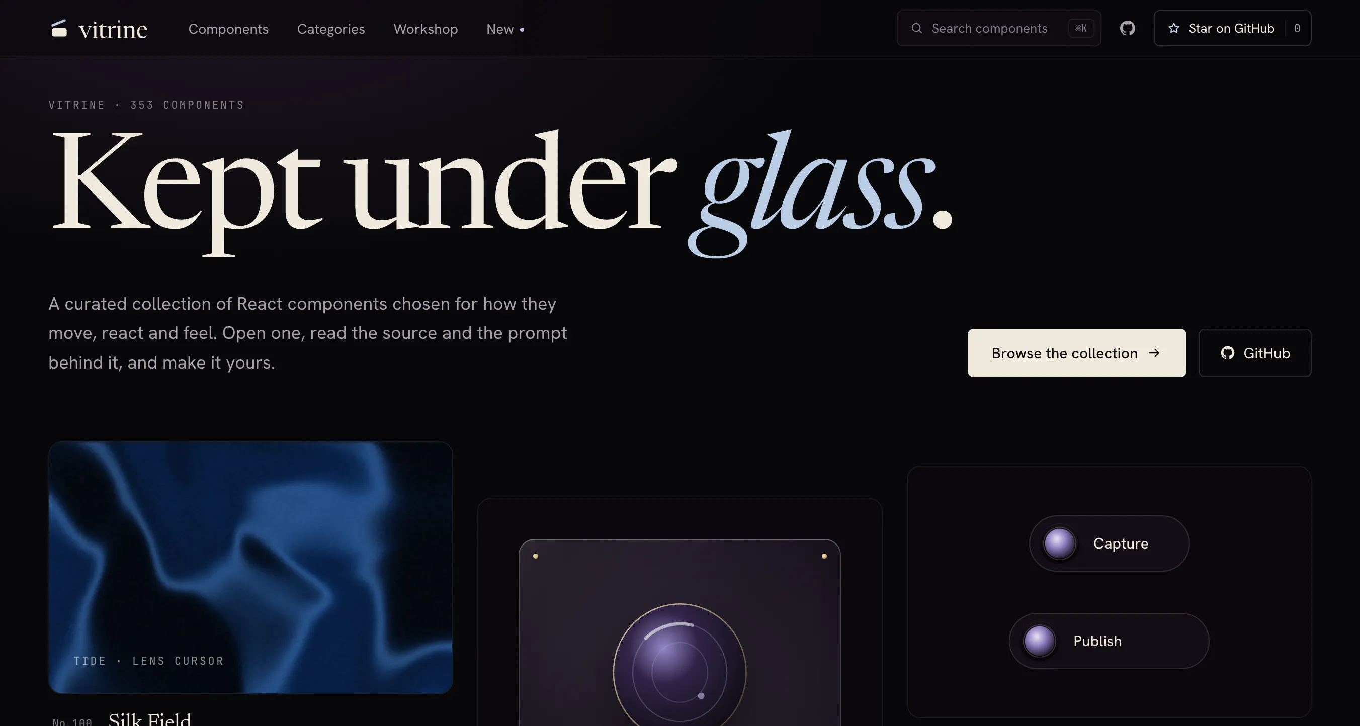 Vitrine — kept under glass gallery image