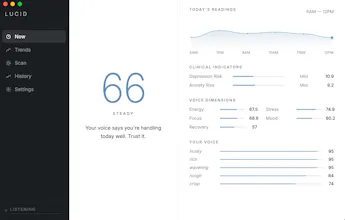 Lucid Voice Biomarkers gallery image