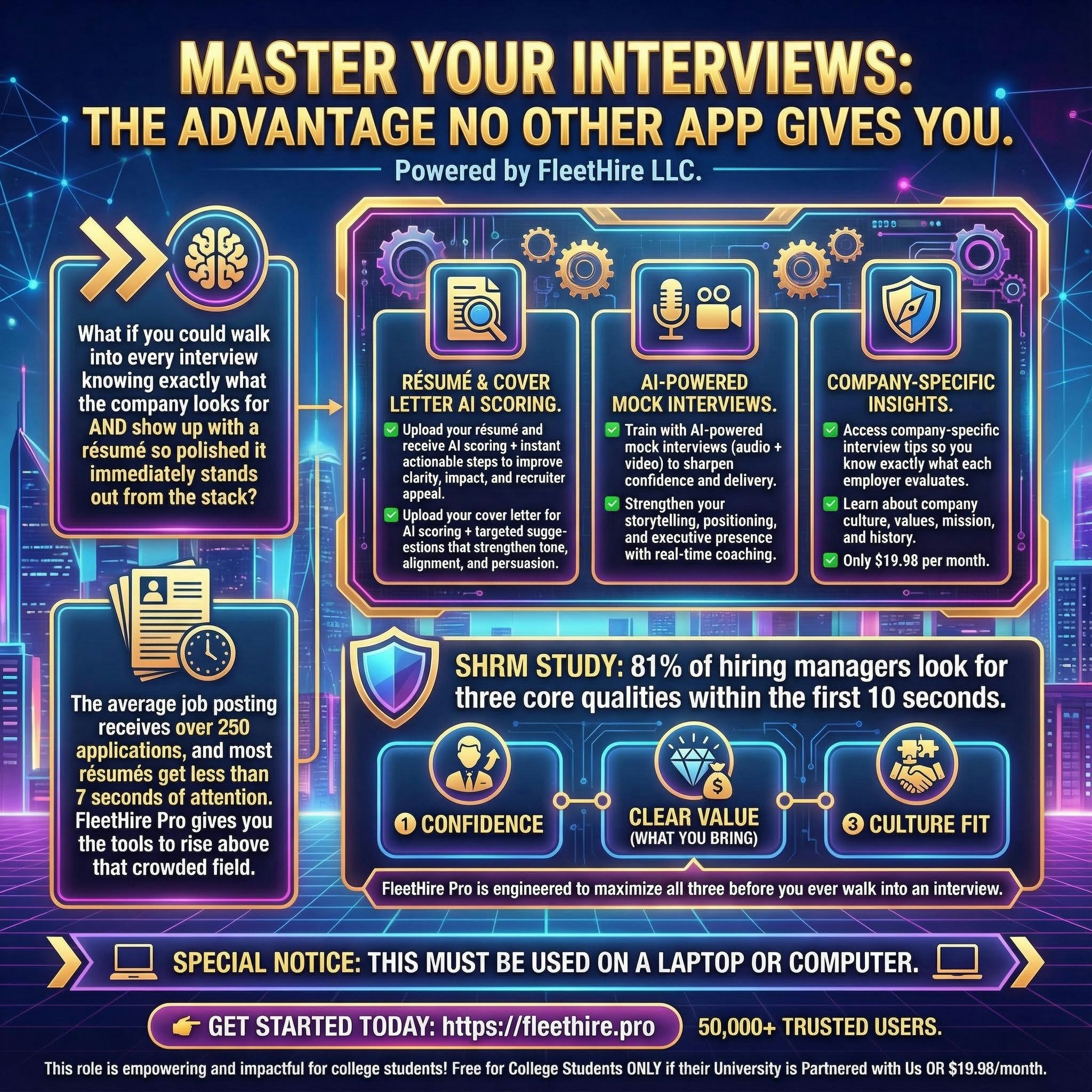 FleetHire Pro Web App - Screenshot 2 showing product features and functionality