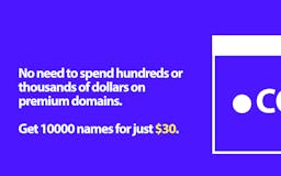 10,000 .COM Domains media 2