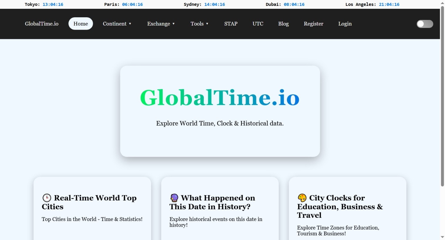 GlobalTime.io - Convertitore Digital Clock Digital e Timezone media 8